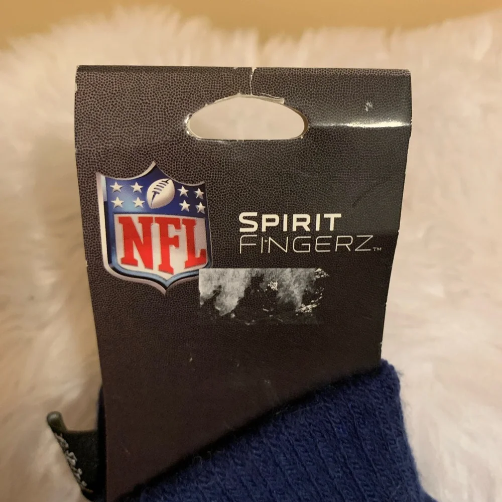 WinCraft 95% acrylic Spirit Fingerz blue NY Giants lightweight knit gloves NWT
